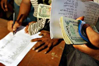 Mercy corps pioneered distributing cash aid to communities in the wake of the 2004 disaster, an approach that is now standard in humanitarian responses that was groundbreaking 20 years ago.