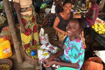 Sierre Leone market scene.