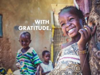 With gratitude